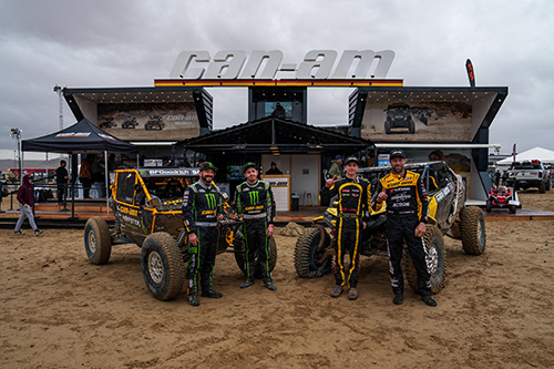 Can-Am Factory Racers Win the UTV Overall, Taking First and Second in the UTV Pro Mod Class