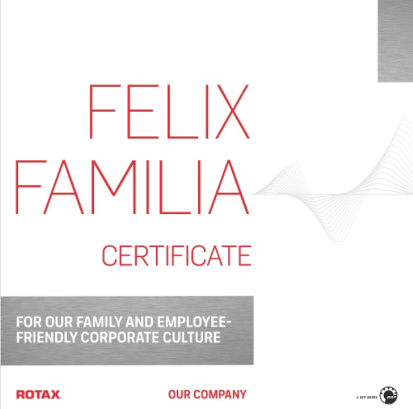 "Felix Familia" Certificate